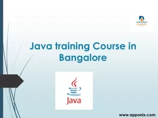 Java training Course in Bangalore