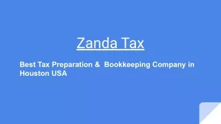 Best Tax Preparation & Bookkeeping Company in Houston USA