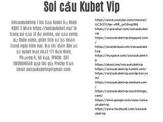 Soicaukubetvip | Soi Cầu Kubet Dự đoán KQXS 3 Miền