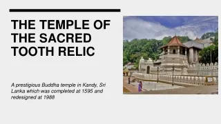 THE TEMPLE OF THE SACRED TOOTH RELIC