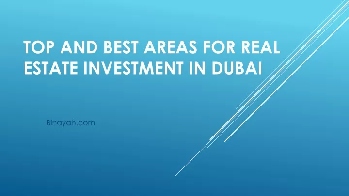 top and best areas for real estate investment in dubai