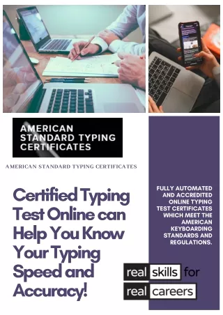 Certified Typing Test Online can Help You Know Your Typing Speed and Accuracy!