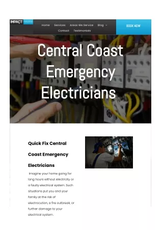 Central Coast Emergency Electricians