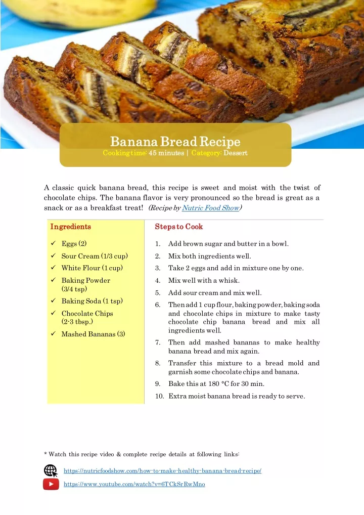 b banana anana b bread cooking time cooking time