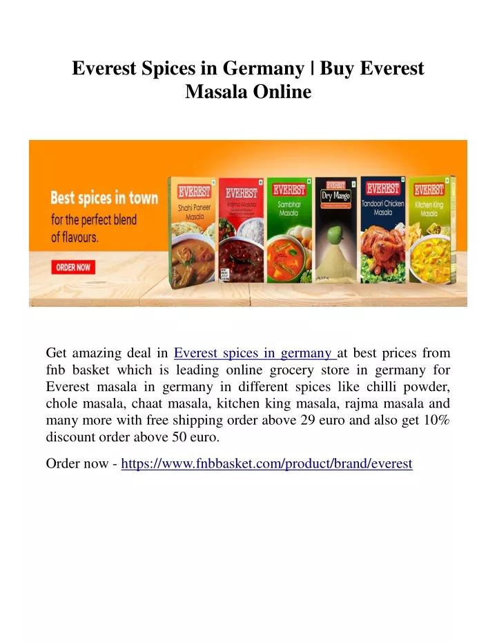 everest spices in germany buy everest masala