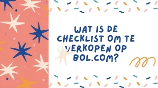 Wat is de checklist om te verkopen op Bol.com