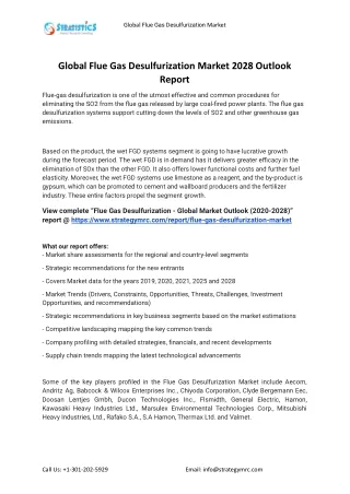 global flue gas desulfurization market