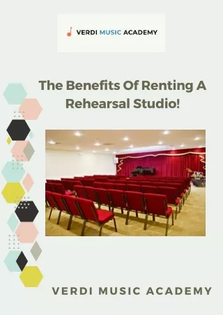 The Benefits Of Renting A Rehearsal Studio | Verdi Music Academy