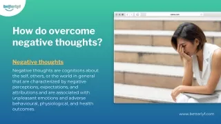 how do overcome negative thoughts