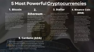 5 Most Powerful Cryptocurrencies