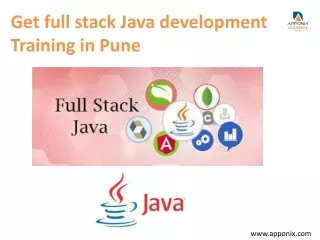 Get full stack Java development Training in Pune
