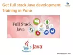 Get full stack Java development Training in Pune - slide 1