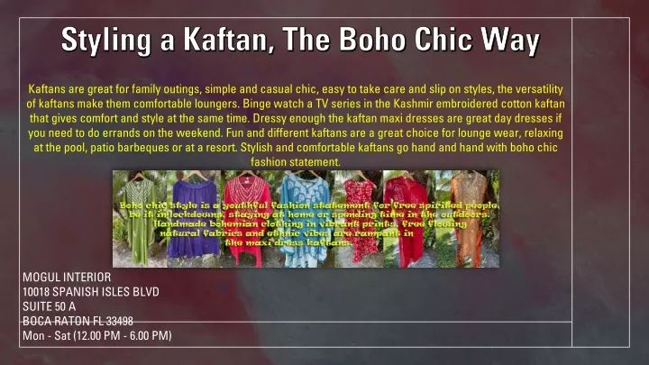 styling a kaftan the boho chic way