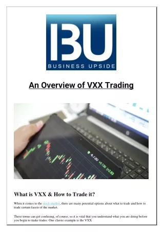an overview of vxx trading
