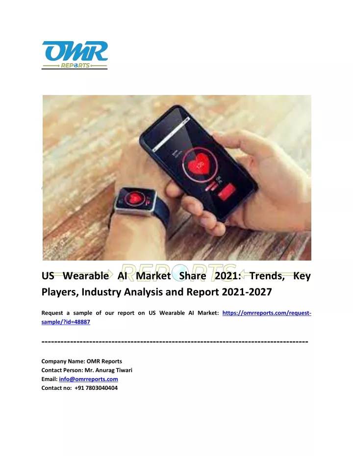 us wearable ai market share 2021 trends