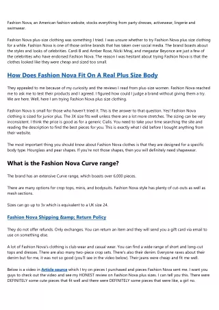 15 Best Pinterest Boards of All Time About Fashion Nova Curve