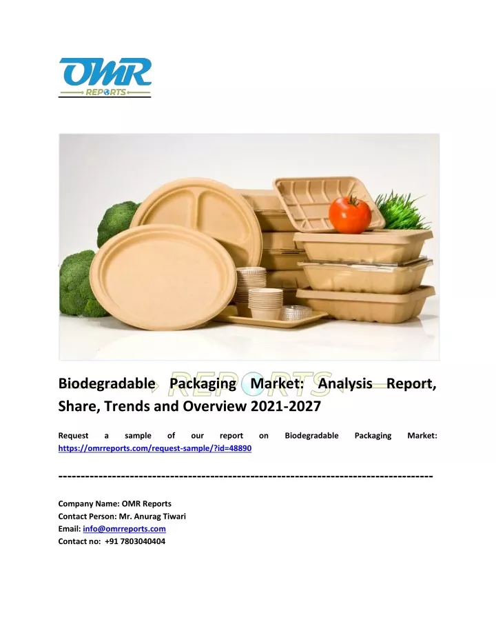 biodegradable packaging market analysis report