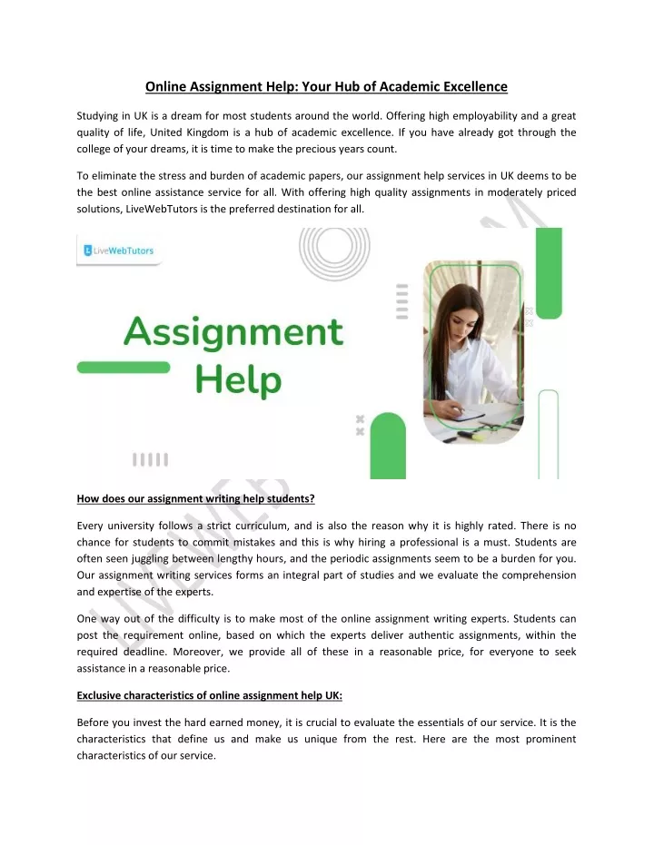 online assignment help your hub of academic