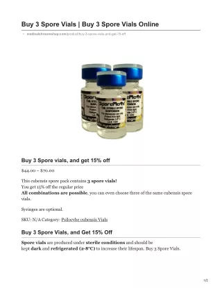 buy 3 spore vials buy 3 spore vials online