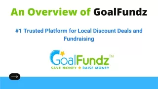 An Overview of GoalFundz- Platform for Local Discount Deals and Fundraising
