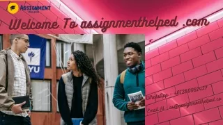welcome to assignmenthelped com