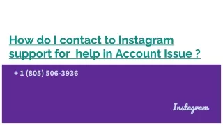 how do i contact to instagram support for help in account issue