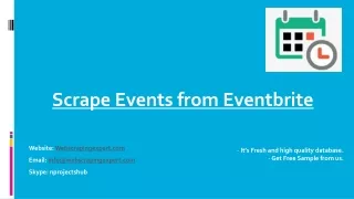 scrape events from eventbrite