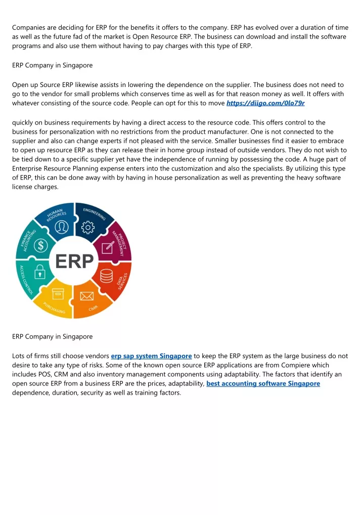 companies are deciding for erp for the benefits