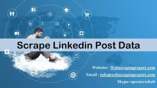 scrape linkedin post data