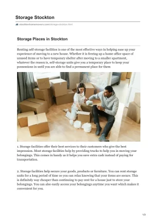 storage stockton