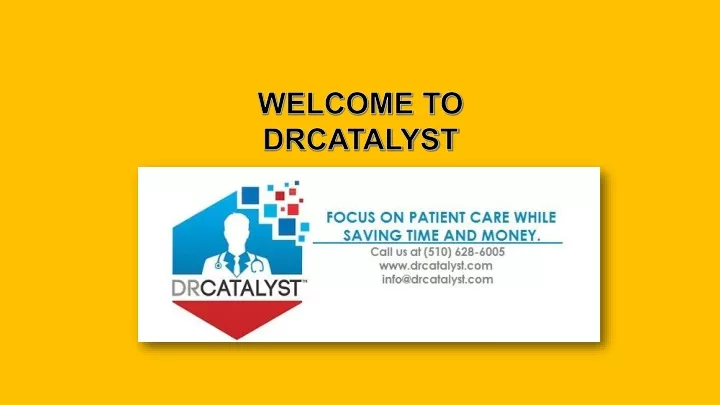 welcome to drcatalyst
