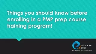 things you should know before enrolling in a pmp prep course training program