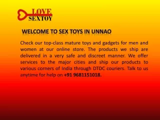 Sex toys in Unnao| Call :  91 9681151018 | lovesextoy