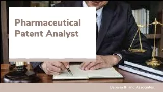 Find Pharmaceutical Patent Analyst | Babaria IP and Associates