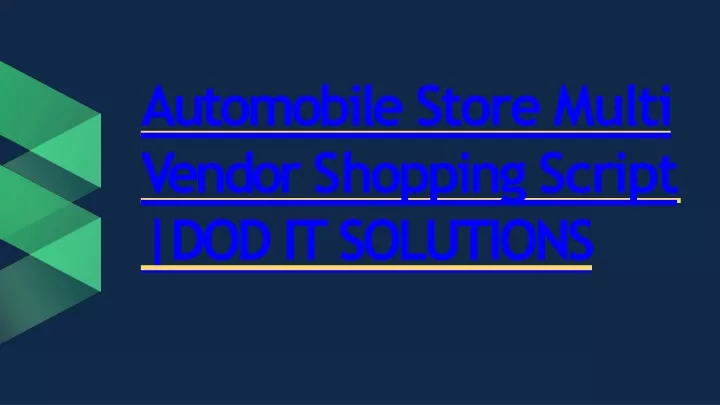 automobile store multi v endor s hopping script