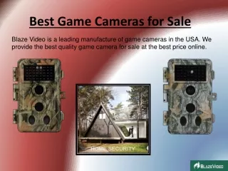Best Game Cameras for Sale