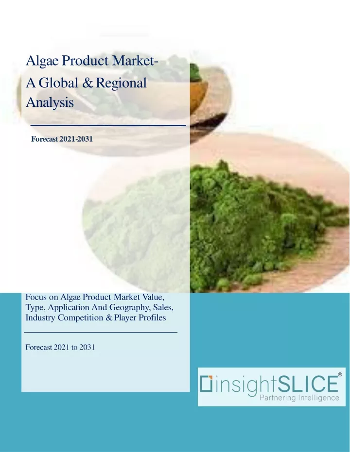 algae product market