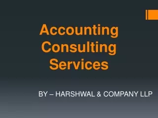 accounting consulting services