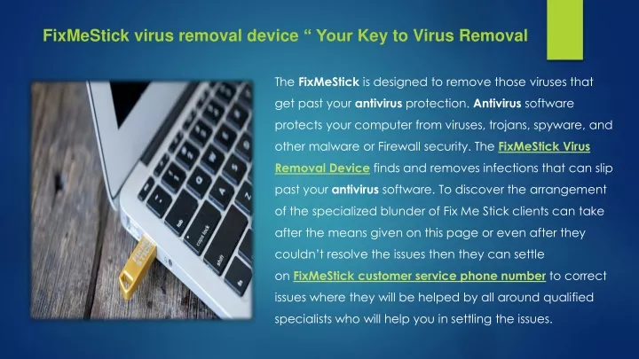 fixmestick virus removal device your key to virus
