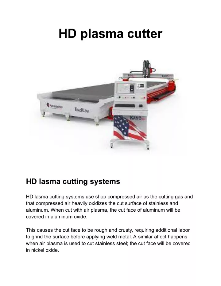 hd plasma cutter