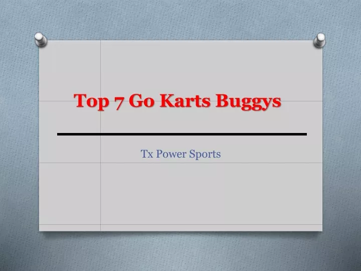 top 7 go karts buggys