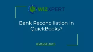 bank reconciliation in quickbooks