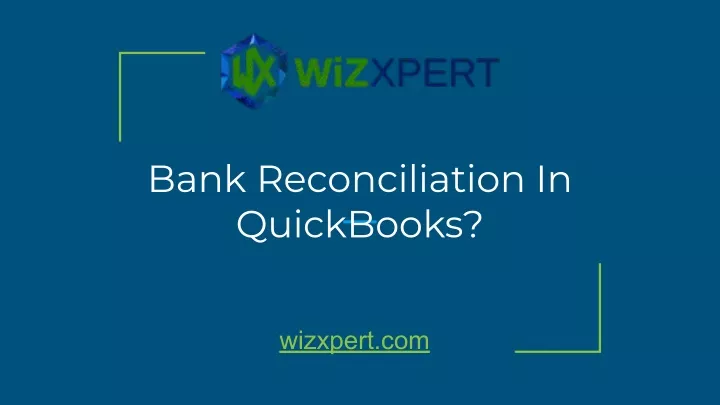 bank reconciliation in quickbooks