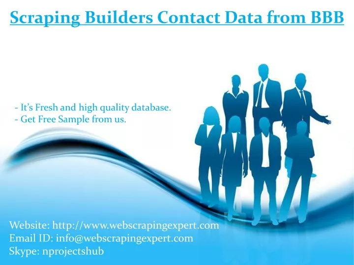 scraping builders contact data from bbb