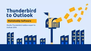 MozillaThunderbird to Outlook 2016