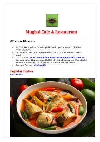 mughal cafe restaurant offers and discounts