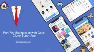 run 70 businesses with gojek clone super app