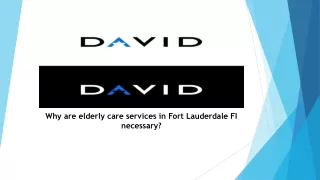 Why are elderly care services in Fort Lauderdale FI necessary