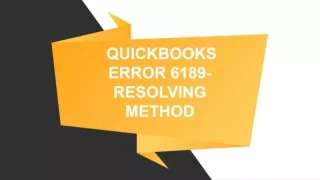 How to move quickbooks error 6189,