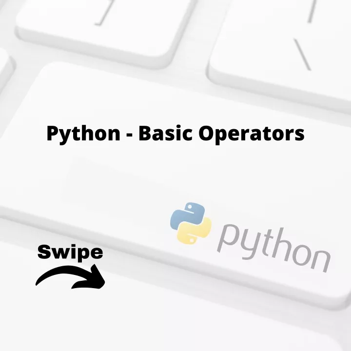 python basic operators